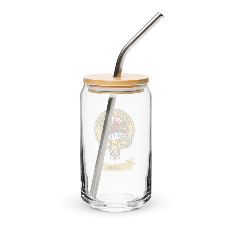 Clan Douglas Crest Can-Shaped Glass