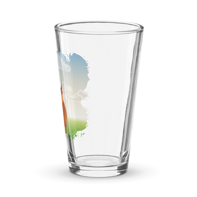 Highland Coo Pint Glass