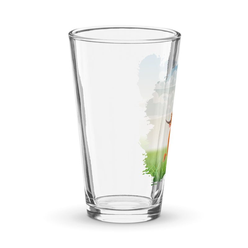 Highland Coo Pint Glass