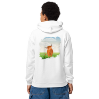 Sweat à capuche pour jeunes Highland Coo